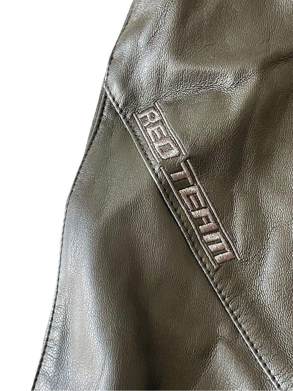 Smoke Rise Red Team Faux Leather Racing Pants - Black - NWT - Picture 4 of 5